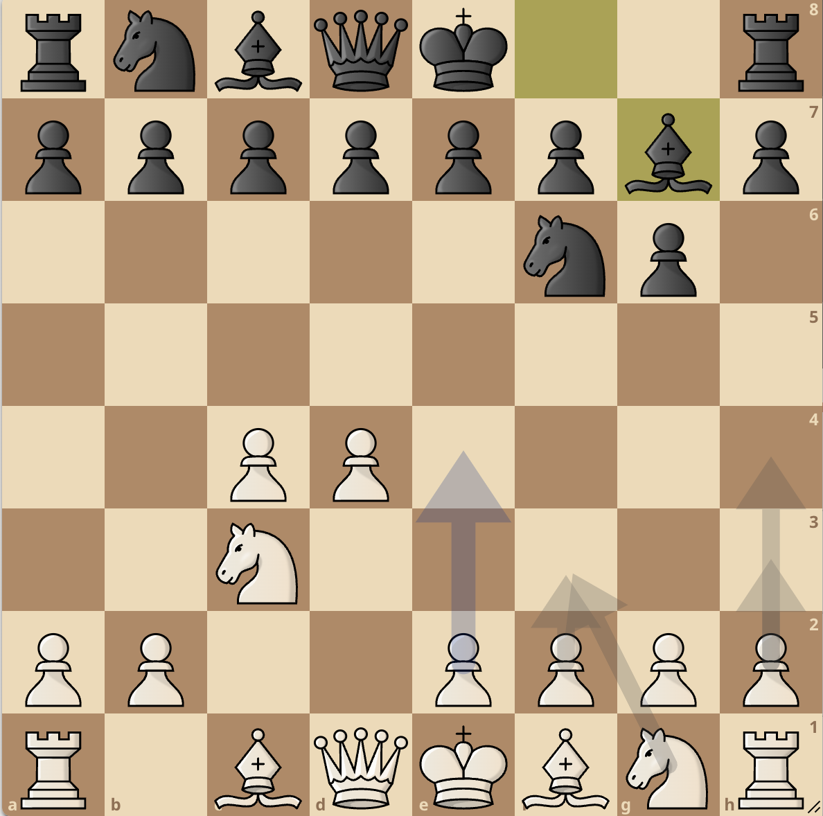 Immagine che contiene pezzo degli scacchi, gioco da tavolo, scacchi, Scacchiera

Descrizione generata automaticamente